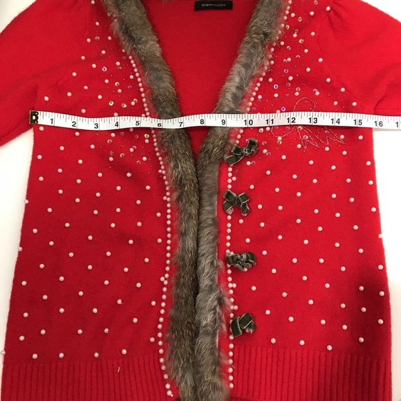 BCBG Maxazria Womens Wool Top and Cardigan - Picture 4 of 8
